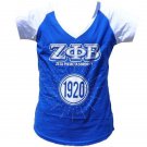ZETA PHI BETA SHORT SLEEVE BASEBALL TEE GREEK SORORITY SHORT SLEEVE T-SHIRT S-4X