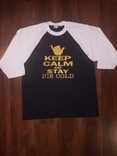 Alpha Phi Alpha Fraternity T-SHIRT KEEP CALM AND STAY ICE COLD RAGLAN SHIRT #2