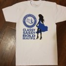 ZETA PHI BETA SORORITY T-SHIRT ZETA PHI BETA CLASSY SASSY BOLD T-SHIRT