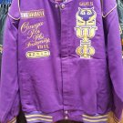 Omega Psi Phi Fraternity Jacket Q Dog Purple Gold Race Jacket Coat Q PSI PHI #2