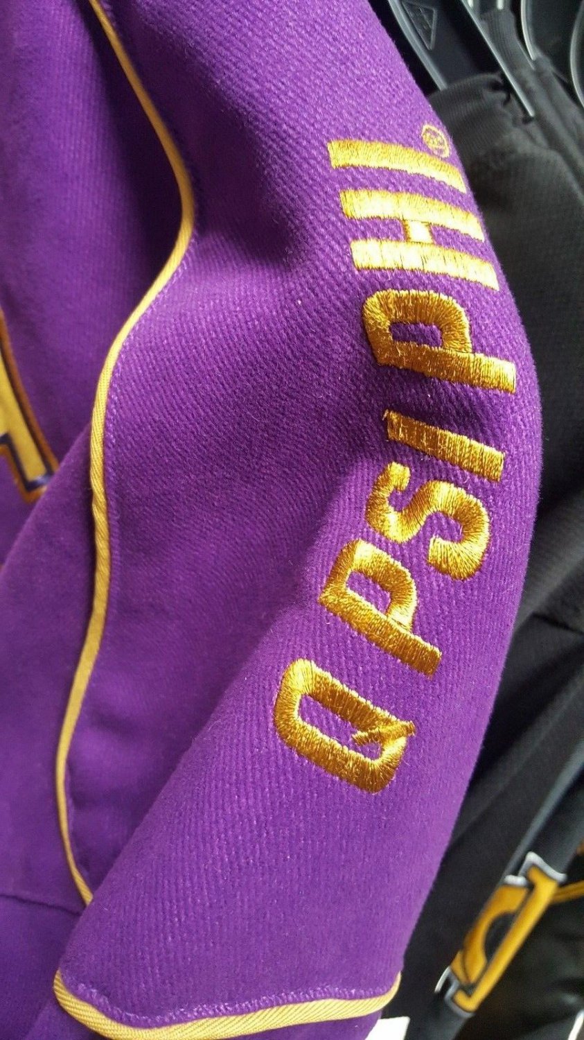 Omega Psi Phi Fraternity Jacket Q Dog Purple Gold Race Jacket Coat Q ...