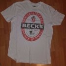 BECKS BEER T-SHIRT BECKS BRAUEREI BECK & CO LOGO T-SHIRT S-2XL