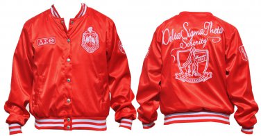 Delta Sigma Theta  Satin Sorority Jacket DST 1913 Fortitude Coat OO-OOP 1913