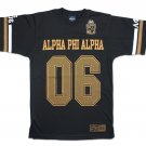 Alpha Phi Alpha Fraternity Football Jersey Black Gold Football Jersey 1906