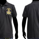 Prince Hall Masonic Polo Shirt Black PHA  Freemason Masonic golf polo T-Shirt