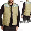Sleevless Vest Jacket Olive Sleeveless Bubble Vest Jacket Marley Casual Vest S-3
