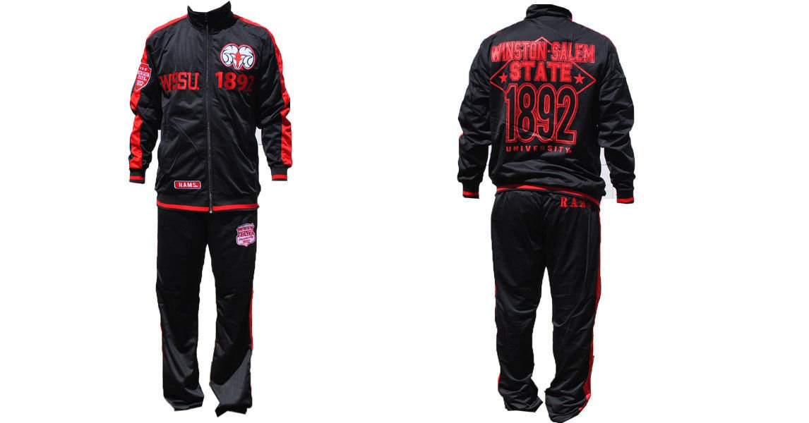 Winston Salem University Jogging Suit University 2PC Mens Warm up set