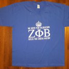 ZETA PHI BETA SORORITY T-SHIRT BLUE 1920 Z-PHI-B V- NECK T-SHIRT ZETA V-NECK