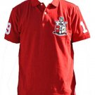 KAPPA ALPHA PSI FRATERNITY POLO SHIRT RED NUPE PHI NU PI SHORT SLEEVE POLO SHIRT