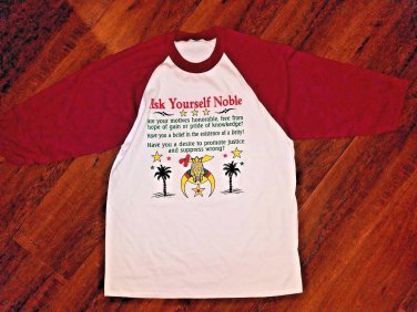Freemason Noble Shriner T-shirt Masonic Raglan T-shirt Noble Shriner T-shirt