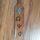 Omega Psi Phi Fraternity wood paddle Wooden Q-dog Fraternity wall paddle plaque