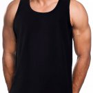 BLACK TANK TOP T-SHIRT HEAVY WEIGHT TANK TOP T-SHIRT MEN'S TANK TOP TEE'S  6PC