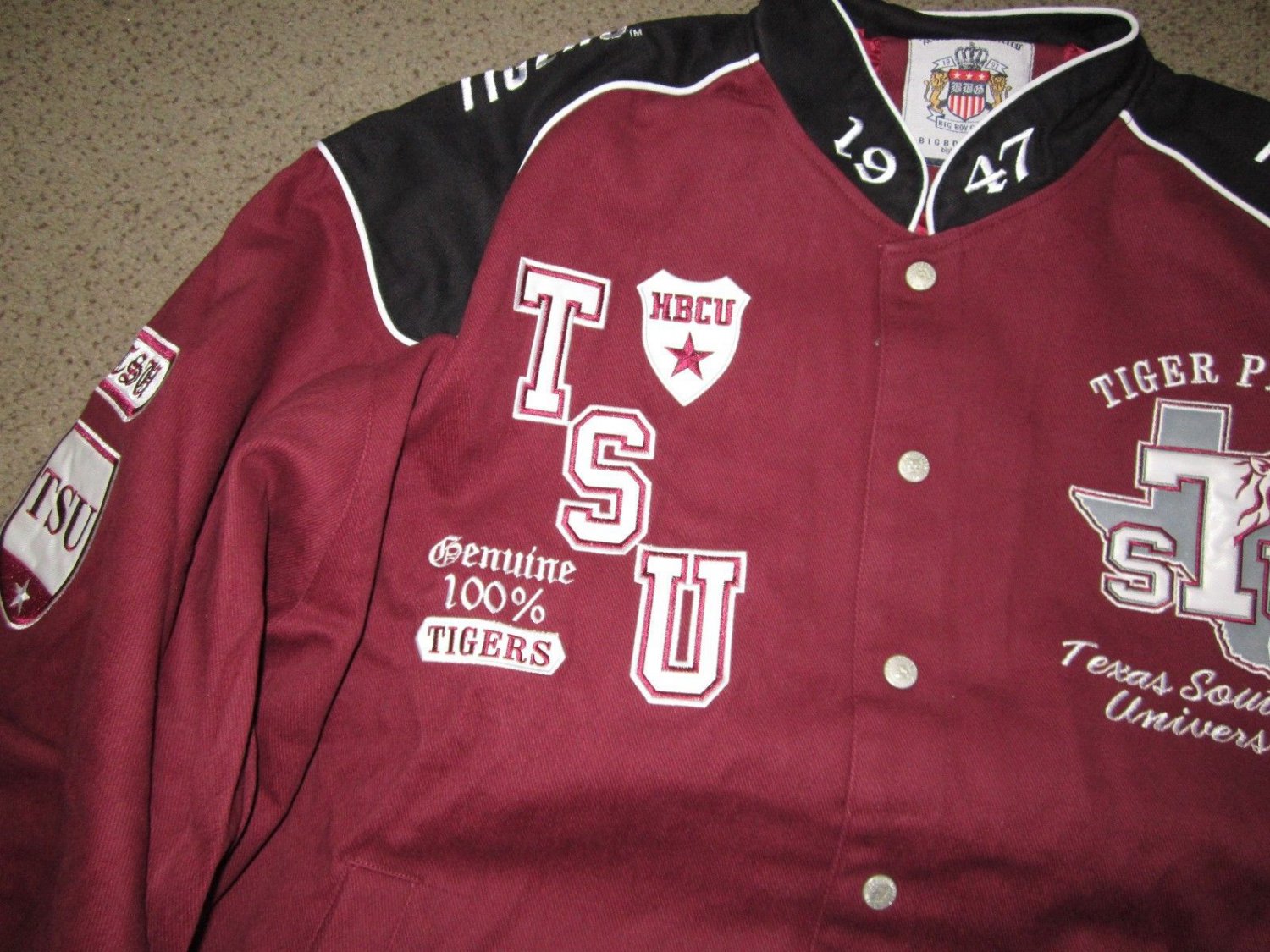 TEXAS SOUTHERN UNIVERSITY TWILL RACE JACKET HBCU RACE JACKET TSU