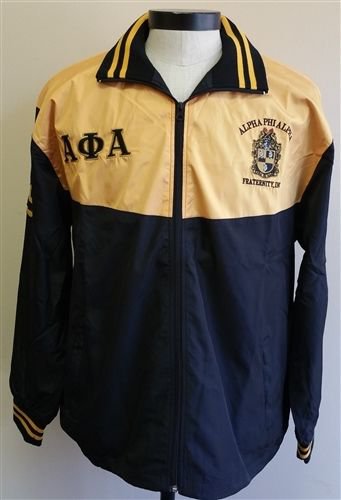 Alpha Phi Alpha Fraternity Track Jacket Black Gold 1906 ALPHA Track Jacket M-5X