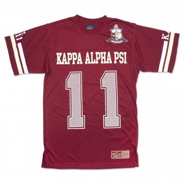 KAPPA ALPHA PSI Fraternity Football Jersey PHI NU PI NUPE Red Crimson Jersey