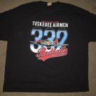 TUSKEGEE AIRMEN T-SHIRT USA AIR FORCE T-SHIRT BLACK RED TAILS AIRFORCE T-SHIRT