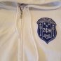 ZETA PHI BETA SORORITY ZIP UP Hoodie White Zip Up Hoodie Sweatshirt BLU-PHI 1920