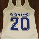 ZETA PHI BETA SORORITY TANK TOP 1920 Z-PHI-B SLEEVELESS WHITE TANK TOP
