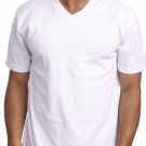 WHITE SHORT SLEEVE V-NECK T SHIRT V- NECK SHORT SLEEVE T SHIRT PRO 5 6PACK