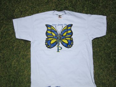 SIGMA GAMMA RHO Blue short sleeve T shirt Sigma Gamma Rho White Blue T-shirt M-3