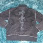 Mens gray long sleeve jacket by Bare Fox long sleeve track jacket L