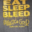 Alpha Phi Alpha Fraternity T-SHIRT GRAY EAT BLEED SLEEP ALPHA PHI ALPHA T-SHIRT