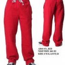 AKADEMIKS red casual sweatpants Mens fleece warm up gym jogging pants