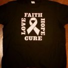 BREAST CANCER AWARENESS SHORT SLEEVE T-SHIRT BLACK BREAST CANCER T-SHIRT HOPE