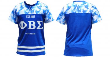 PHI BETA SIGMA short sleeve T-SHIRT Sublimation Greek Fraternity T-shirt GOMAB
