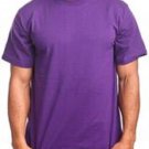 PURPLE SHORT SLEEVE T SHIRT MENS HEAVY WEIGHT CREW NECK T SHIRT  S-7X 6 PACK