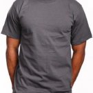 GRAY SHORT SLEEVE T SHIRT MENS HEAVY WEIGHT CREW NECK T SHIRT  S-7X 6 PACK