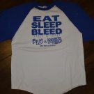 PHI BETA SIGMA FRATERNITY T-SHIRT EAT BLEED SLEEP BLUE AND WHITE PHI BETA SIGMA