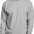 HEATHER GRAY LONG SLEEVE T SHIRT HEAVY WEIGHT CREW NECK T SHIRT  S-7X 6 PACK