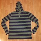 Blue Green Long sleeve pullover hoody hoodie Lightweight M-2XL