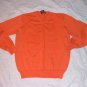 Orange long sleeve V neck sweater by WXY Orange long sleeve sweater Large NWOT