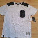 ENYCE White Black short sleeve T shirt Men's Enyce fashion padded T-Shirt L