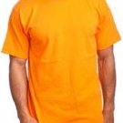 ORANGE SHORT SLEEVE T SHIRT MENS HEAVY WEIGHT CREW NECK T SHIRT  S-7X 6 PACK