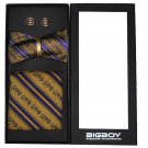 Omega Psi Phi Fraternity Gold Bow Tie Self tie Set cufflink set pocket square
