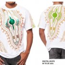African  Dashiki WHITE AFRICAN PRINT DASHIKI T-SHIRTS Black Panther Wakonda