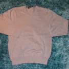 Heather Gray V-neck Sweater Mens Long Sleeve casual dress V-neck Sweater  MED