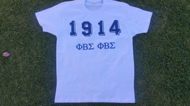 PHI BETA SIGMA White short sleeve T shirt 1914 Phi Beta Sigma Founders ...