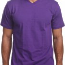PURPLE SHORT SLEEVE V-NECK T SHIRT V- NECK SHORT SLEEVE T SHIRT PRO 5 6PACK