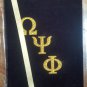 Omega Psi Phi Fraternity Padfolio Book Divine 9 Notebook 1911 OMEGA NOTEBOOK