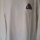 OMEGA PSI PHI FRATERNITY LONG SLEEVE POCKET T-SHIRT WHITE ROUND EXTENDED CURVED