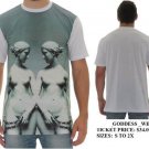 LAST KINGS GODDESS TEE SHIRT LAST KINGS WHITE SUBLIMATED T-SHIRT TOP TYGA
