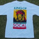 Rasta Style White Red Green short sleeve T shirt King of SOCAL T-Shirt S-XL