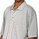 Gray polo shirt Heather gray short sleeve polo shirt short sleeve Polo shirt