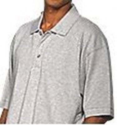 Gray polo shirt Heather gray short sleeve polo shirt short sleeve Polo shirt