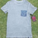 Gray short sleeve pocket T shirt Gray Cheetah Print Pocket T shirt  S-2X