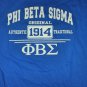 PHI BETA SIGMA FRATERNITY T-SHIRT 1914 Phi Beta Sigma Fraternity Blue T-Shirt